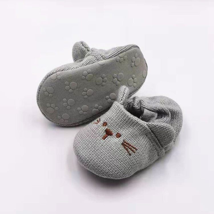 Kitted Cartoon Baby Shoes