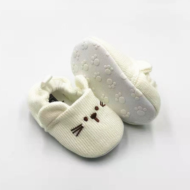 Kitted Cartoon Baby Shoes