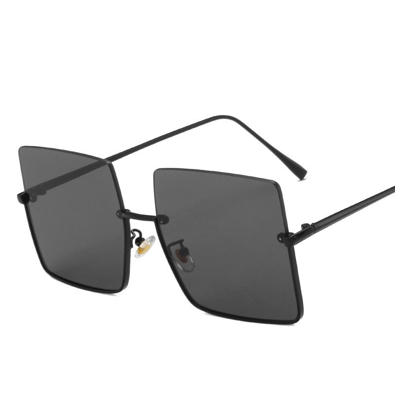 Square Semi Rimless Sunglasses