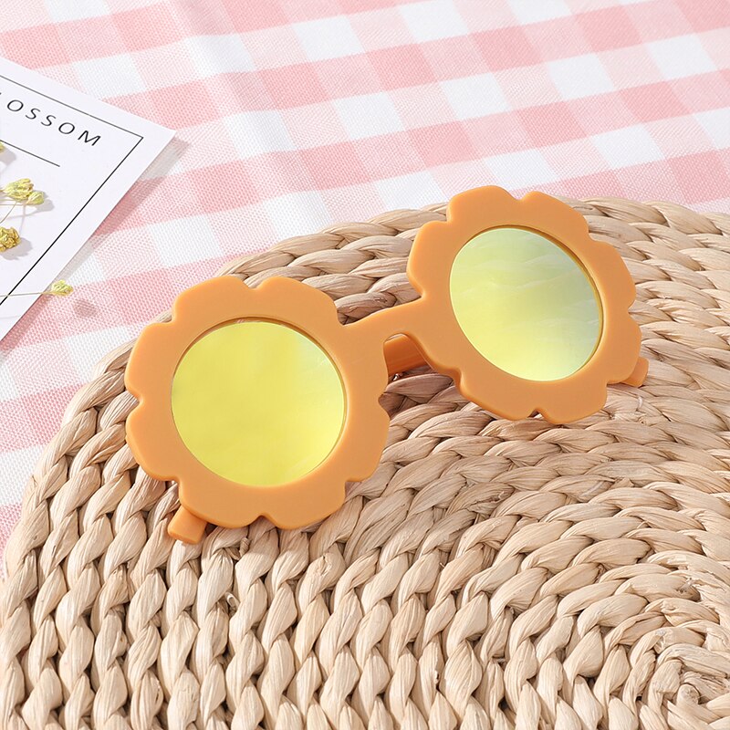 Vintage Round Flower Sunglasses