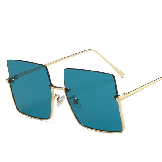 Square Semi Rimless Sunglasses