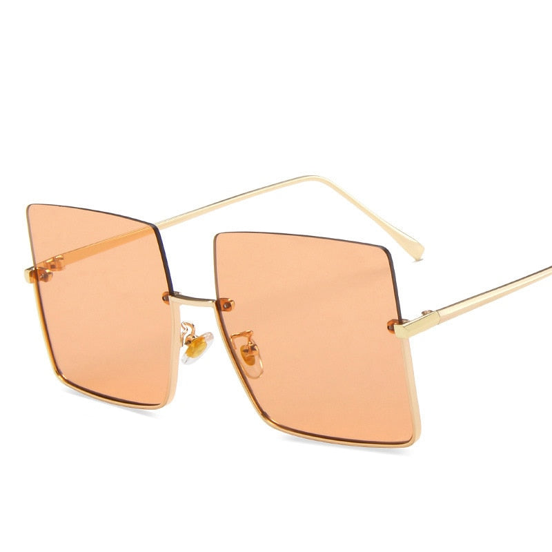 Square Semi Rimless Sunglasses