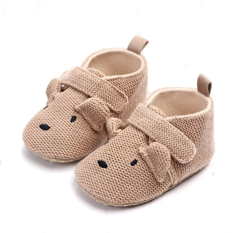 Kitted Cartoon Baby Shoes