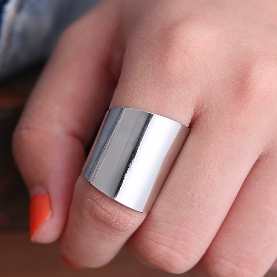 Polished Wide Boho Ring