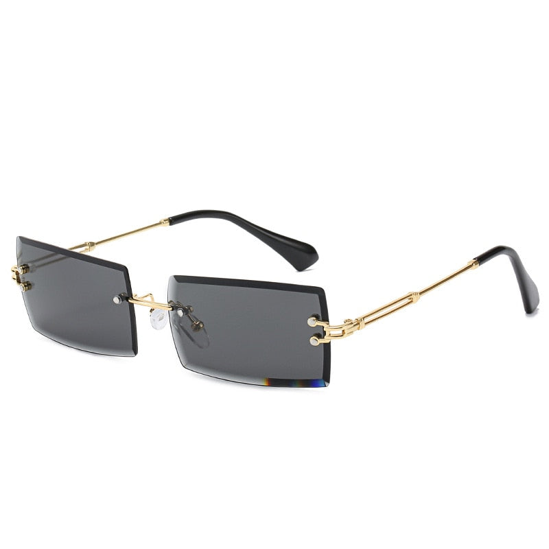 Rimless Rectangle Sunglasses