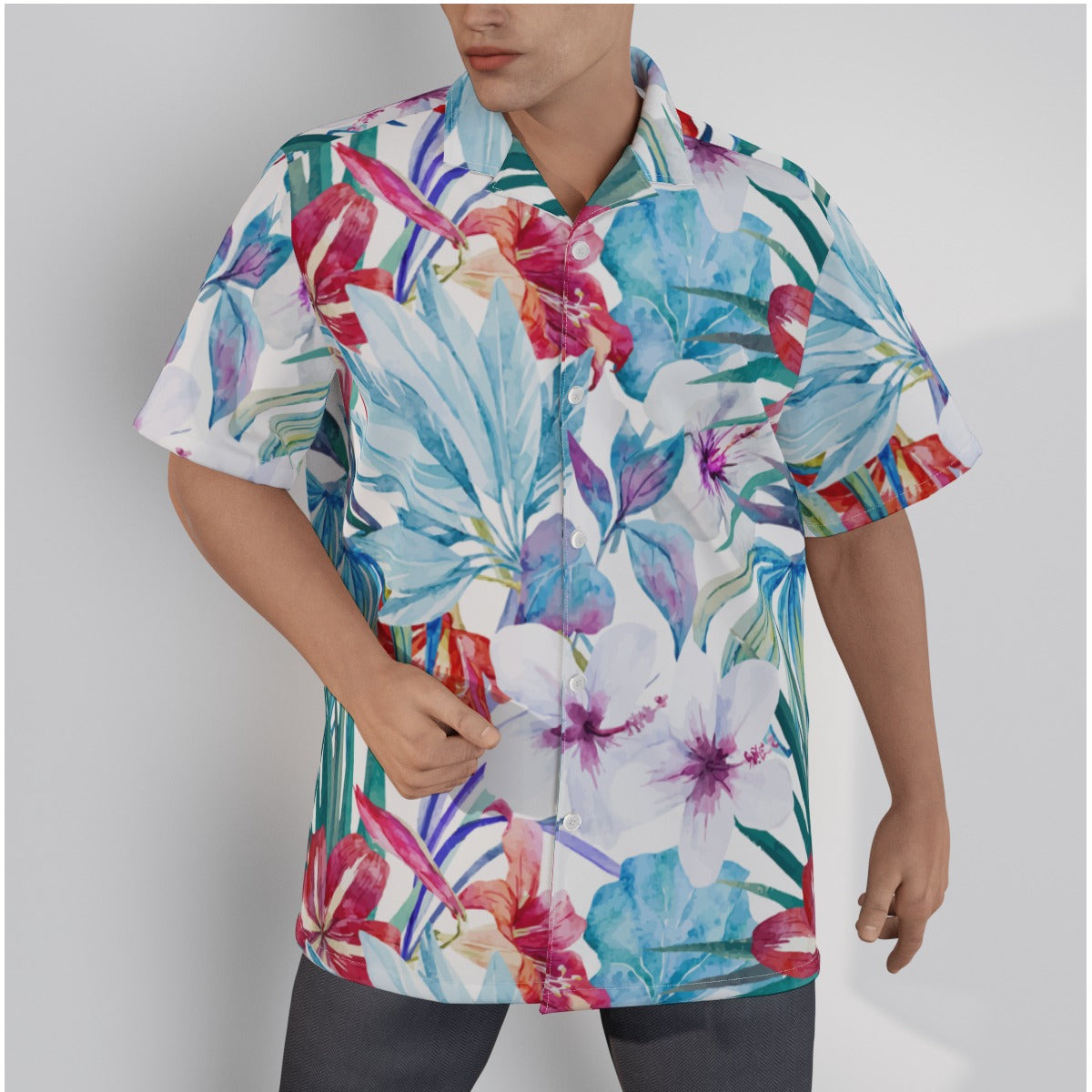 Classic Hawaiian Button Shirt