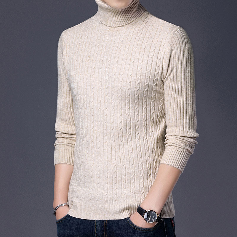 Knitted Turtleneck Pullover Sweater