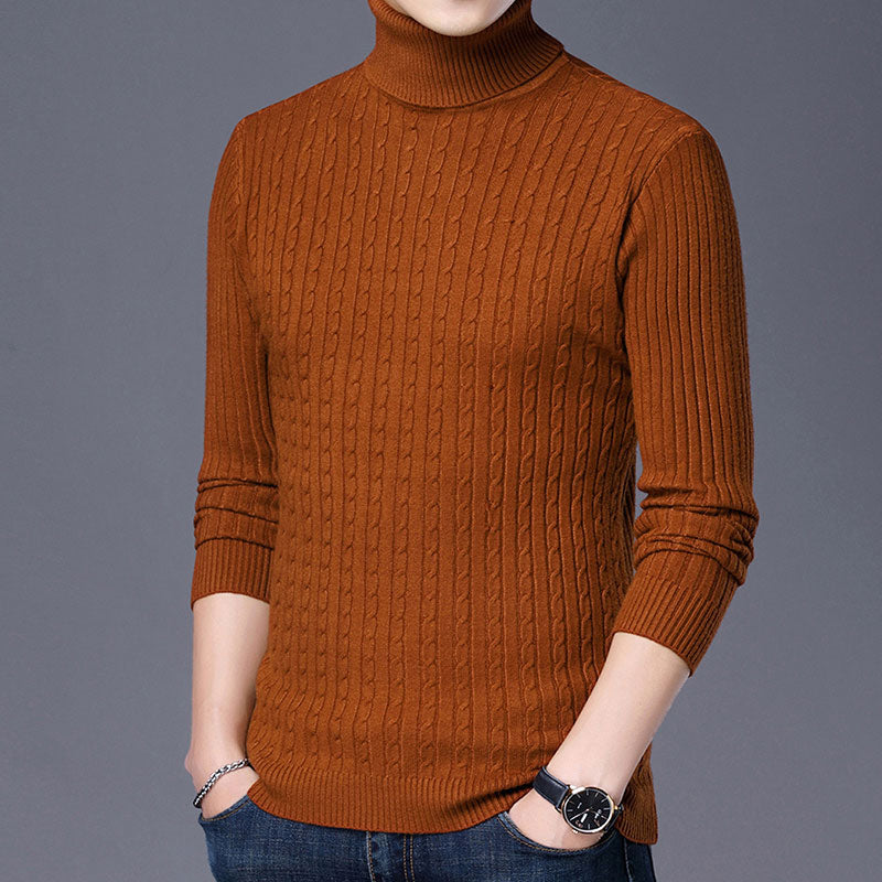 Knitted Turtleneck Pullover Sweater