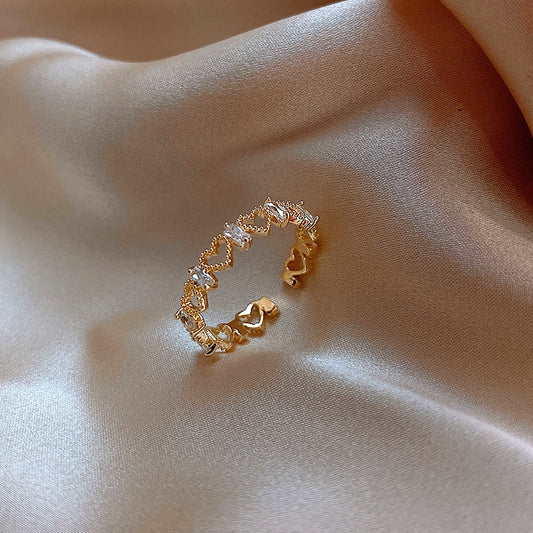 Crystal Heart Ring