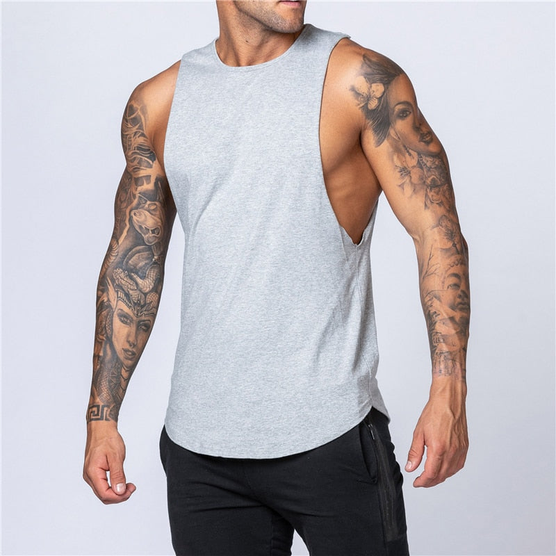 Classic Sleeveless Cotton Activewear T-Shirt