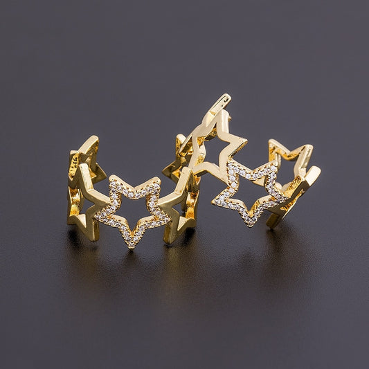 Gold Dazzling Star Ring