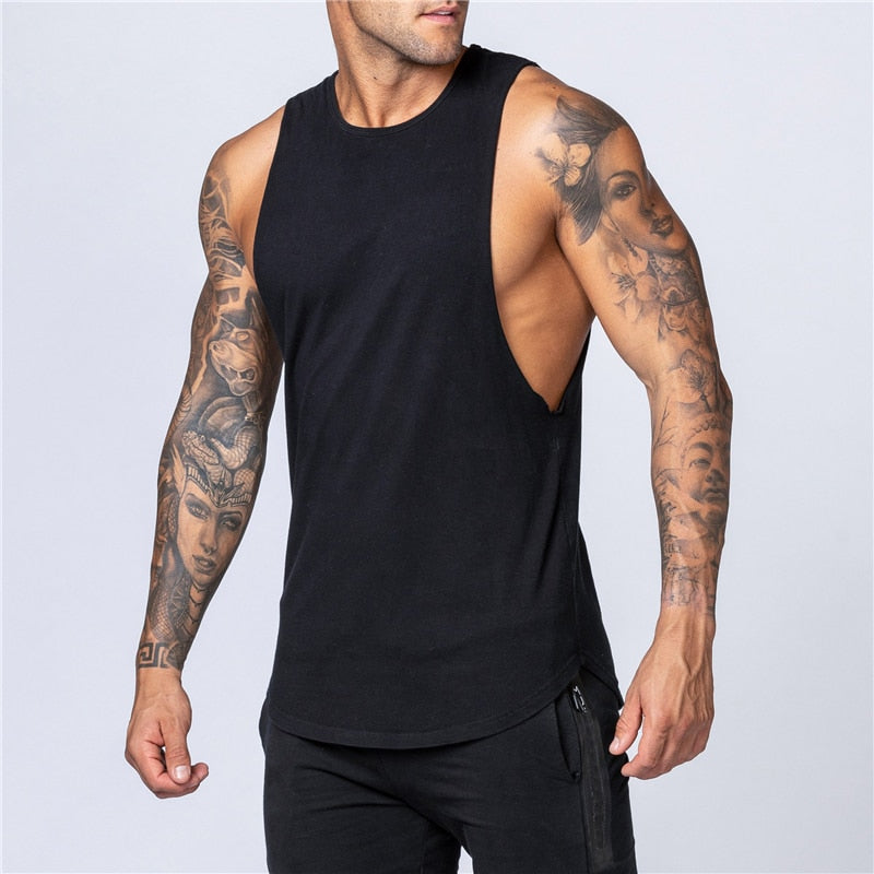 Classic Sleeveless Cotton Activewear T-Shirt