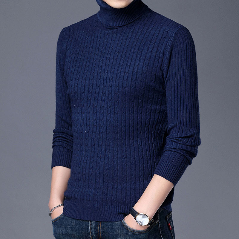 Knitted Turtleneck Pullover Sweater