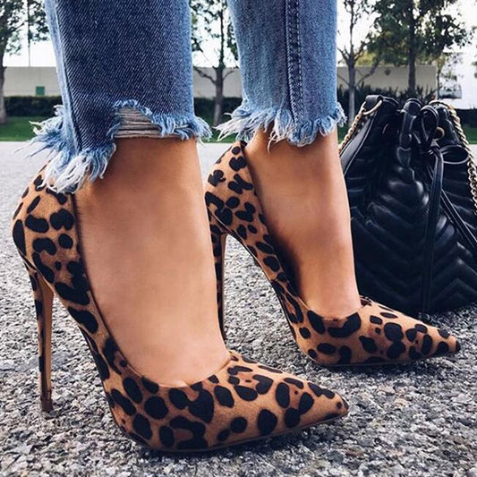 Leopard High Heel Pumps