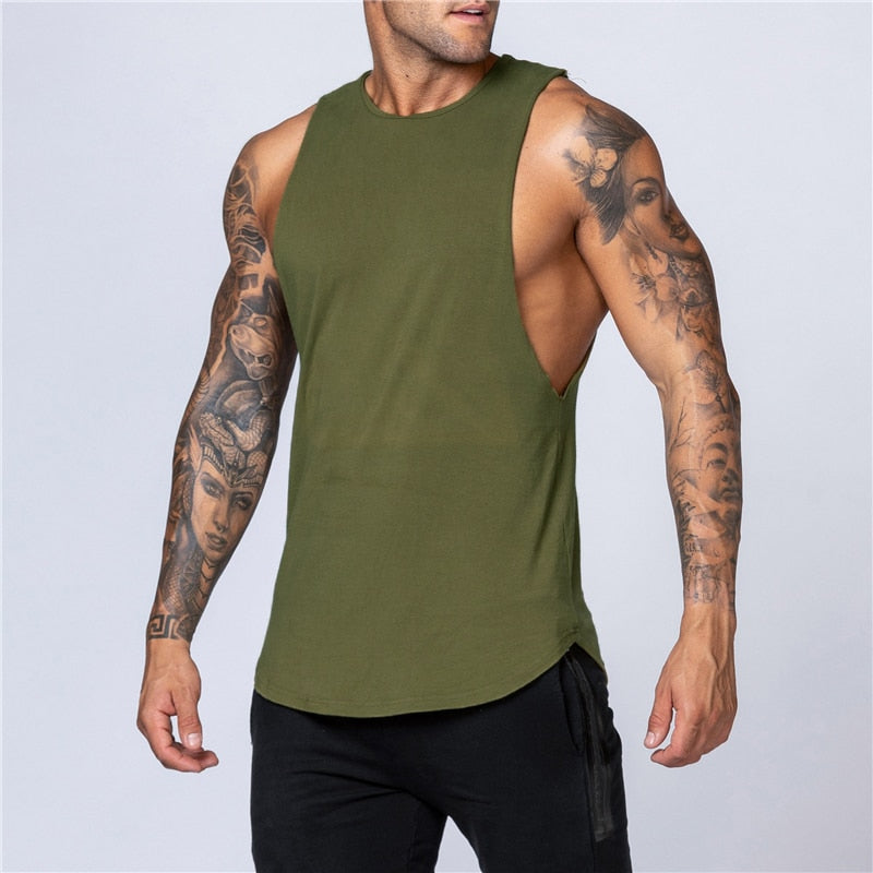 Classic Sleeveless Cotton Activewear T-Shirt