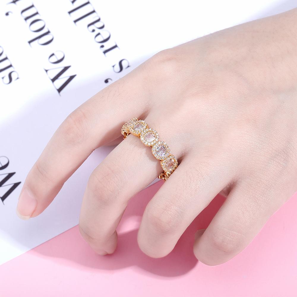 Round Rhinestone Embellished Ring