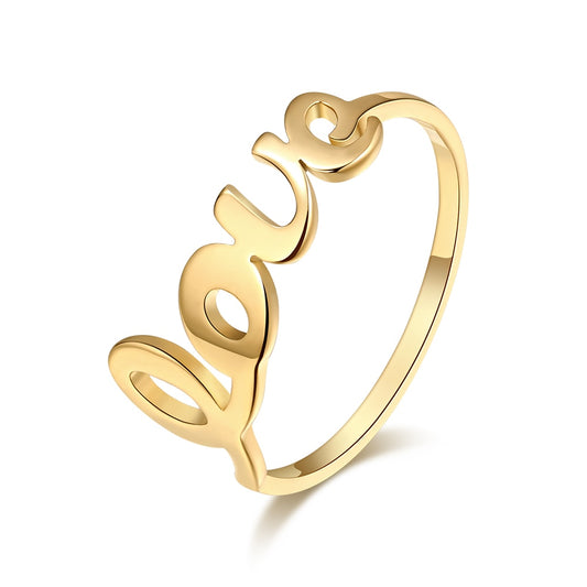 Stainless Steel Love Ring