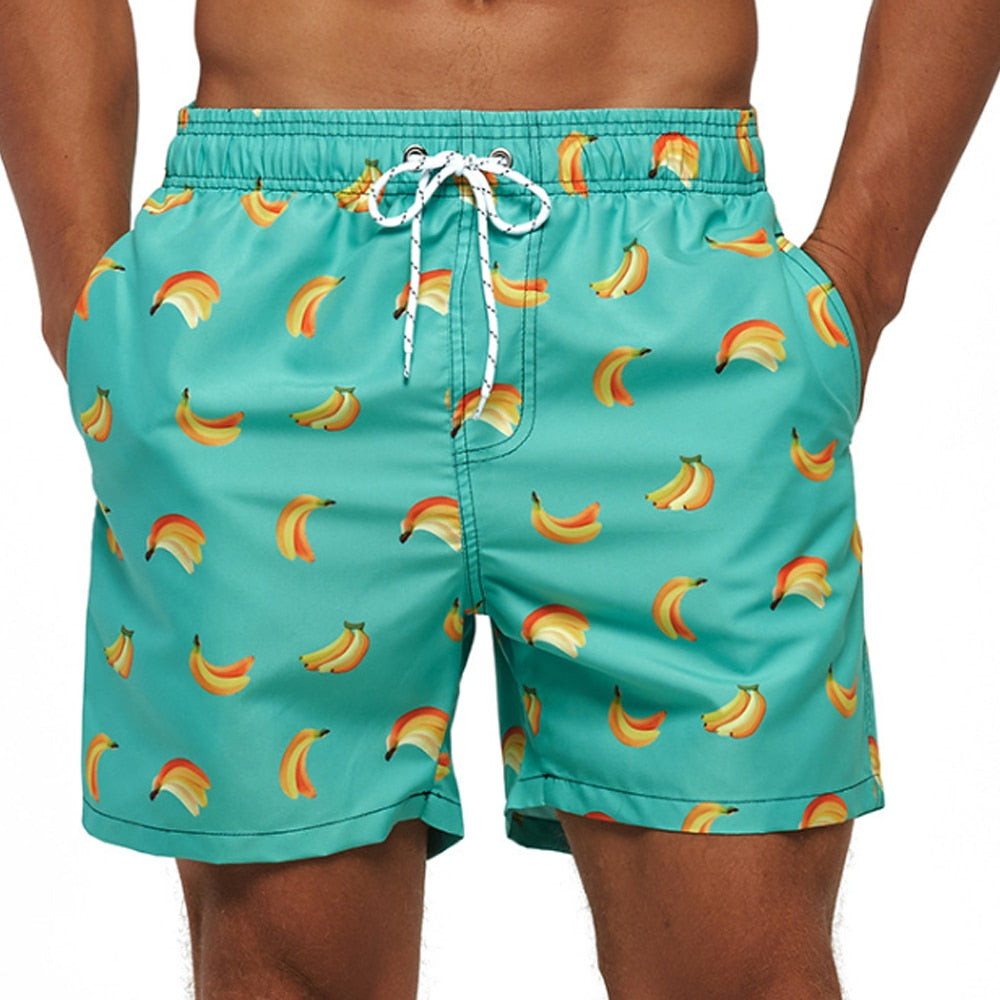 Casual Beach Shorts w/ Drawstrings