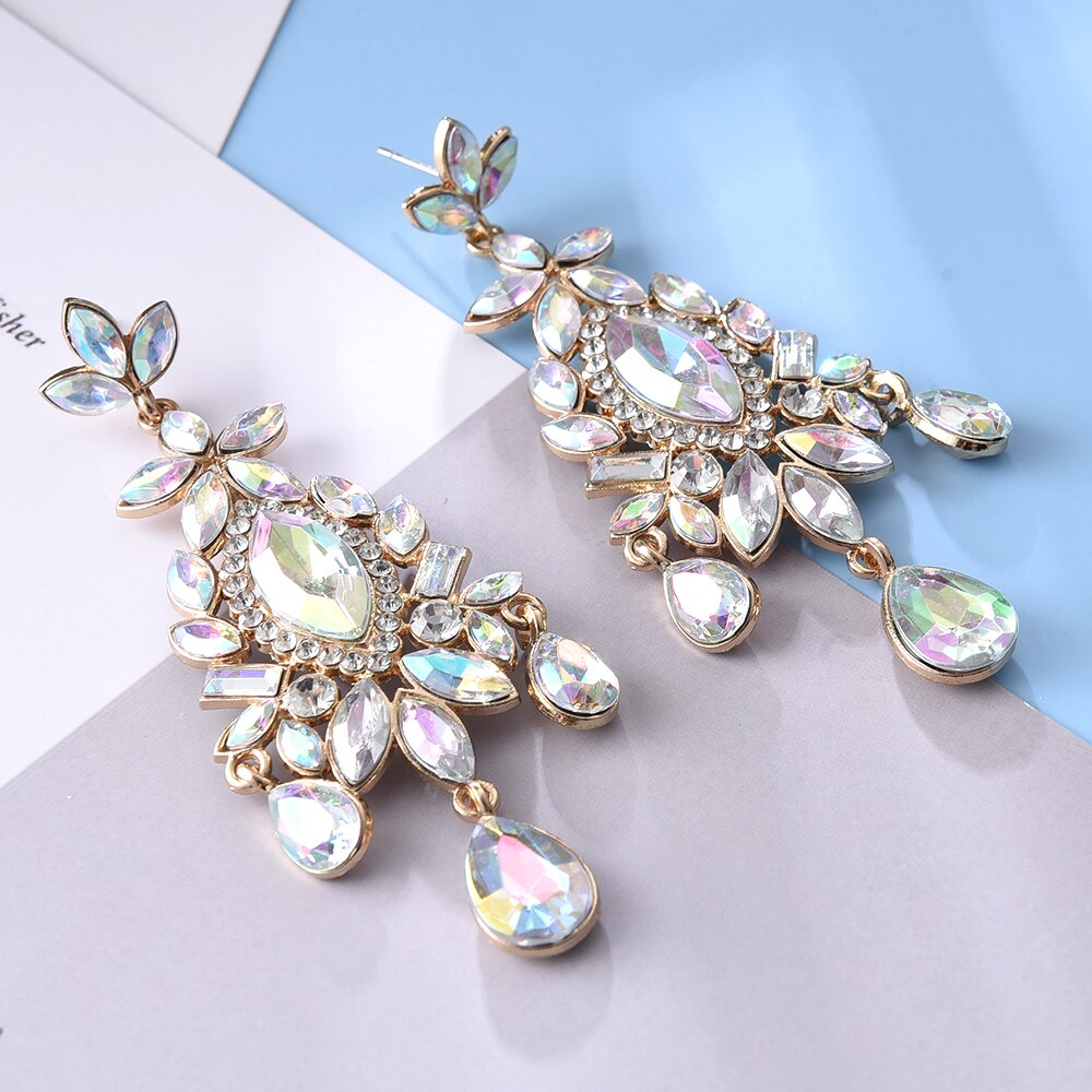 Crystal Drop Dangle Earrings