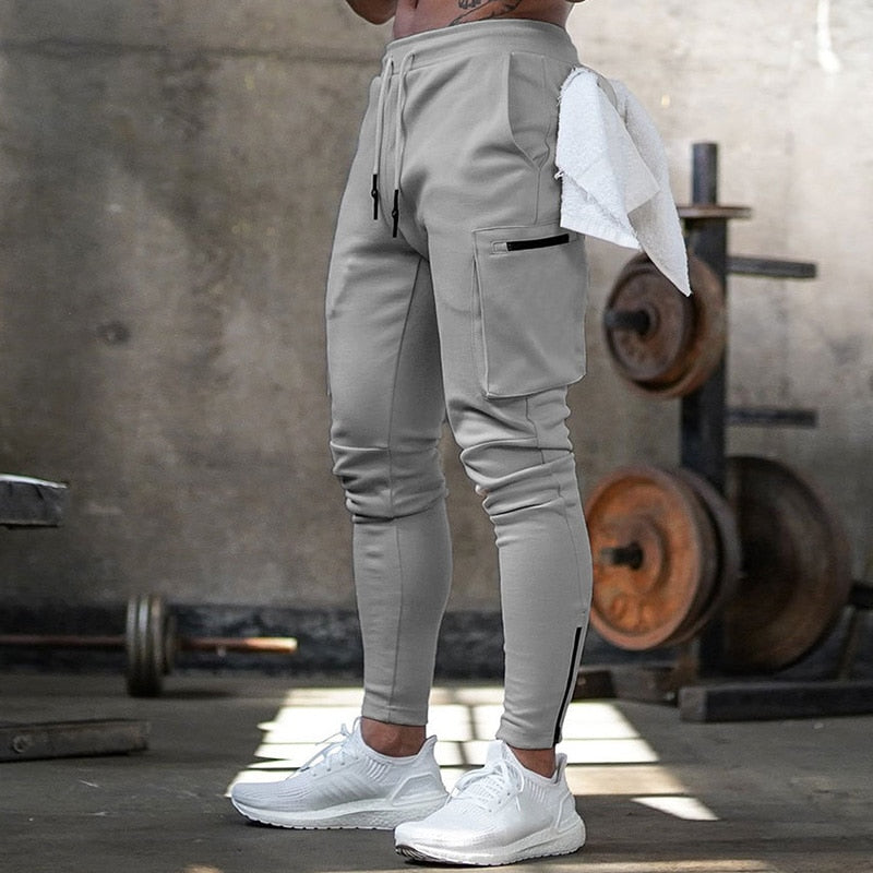 Zipper Pockets Jogger Sweatpants