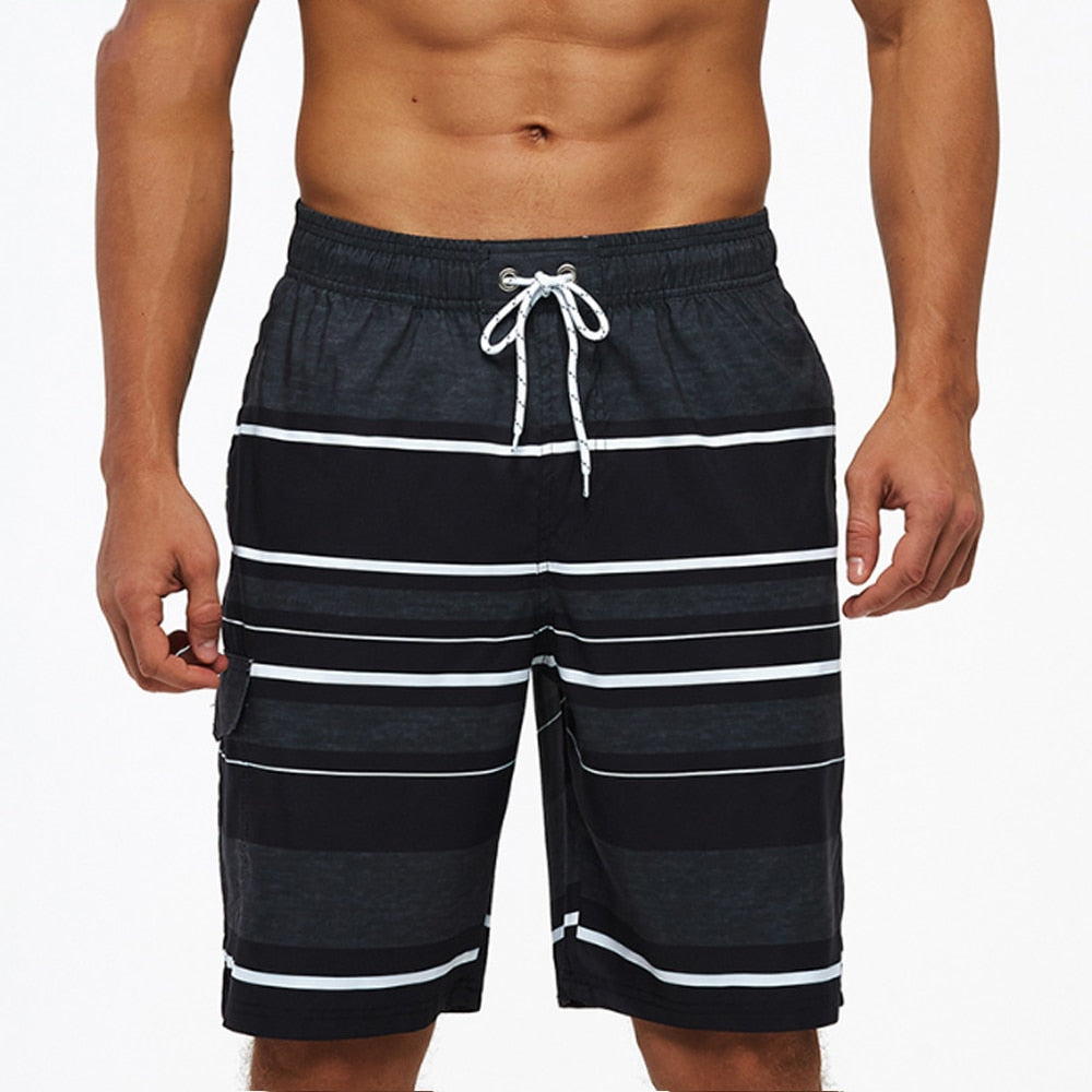 Casual Beach Shorts w/ Drawstrings