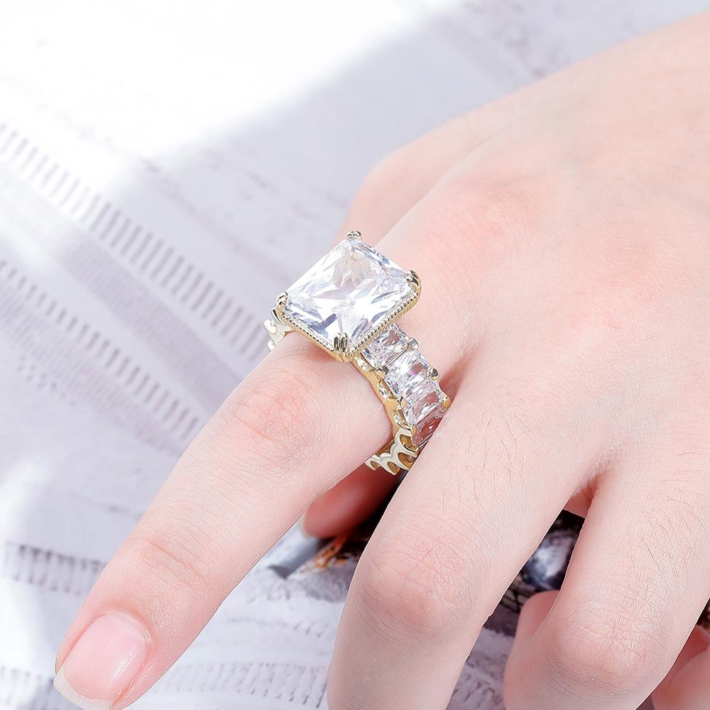 Rhinestone Cushion Crystal Ring