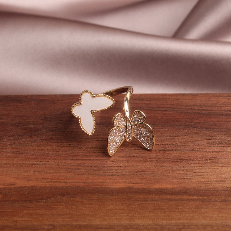 Butterfly Crystal Wrap Ring