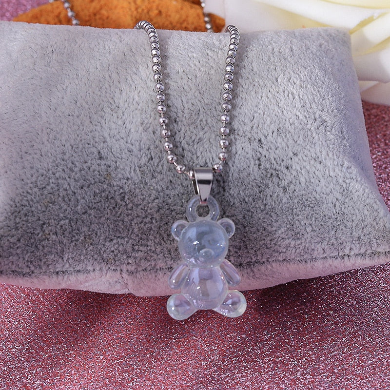 Gummy Bear Drop Chain Necklace