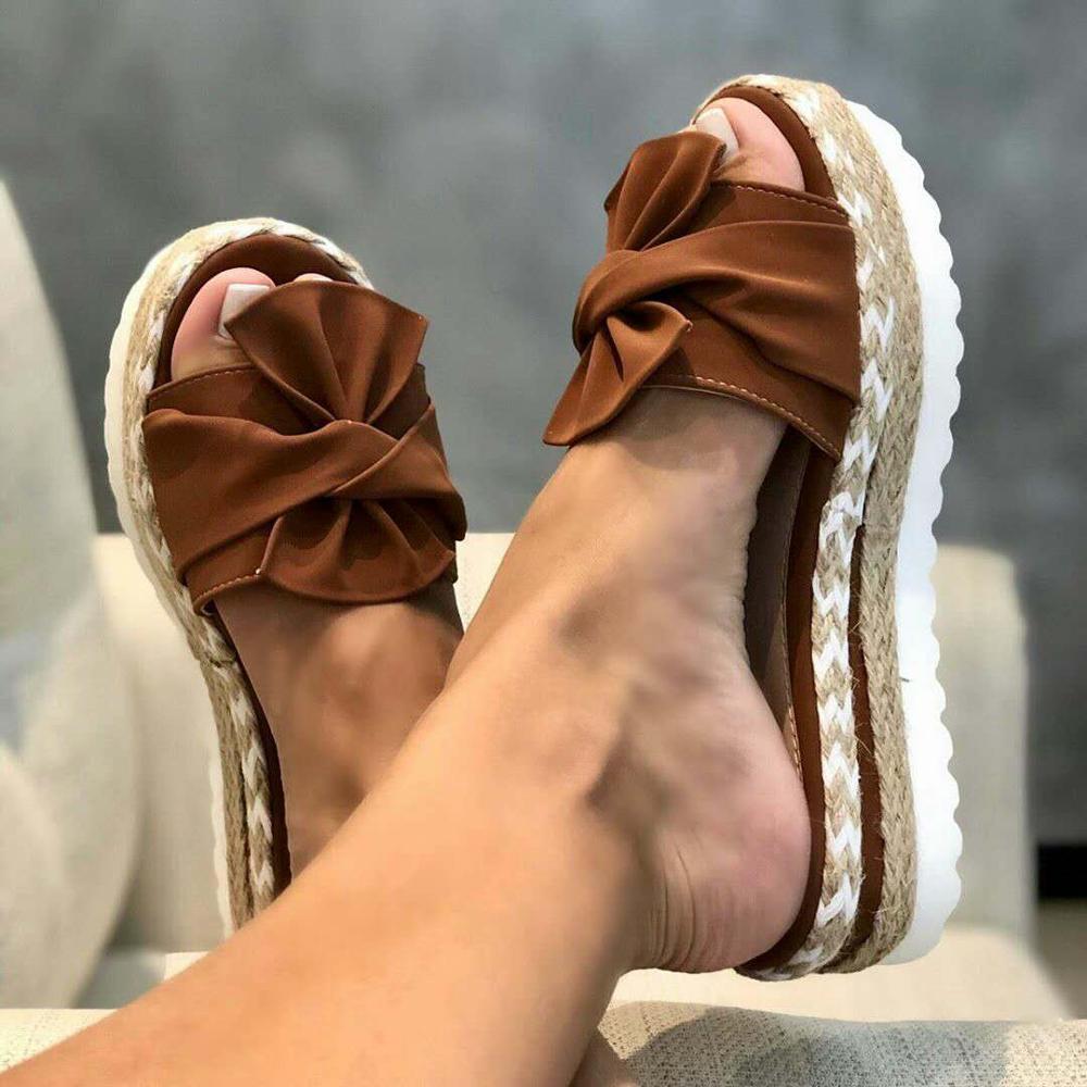 Keep It Cool Platform Bow Wedges