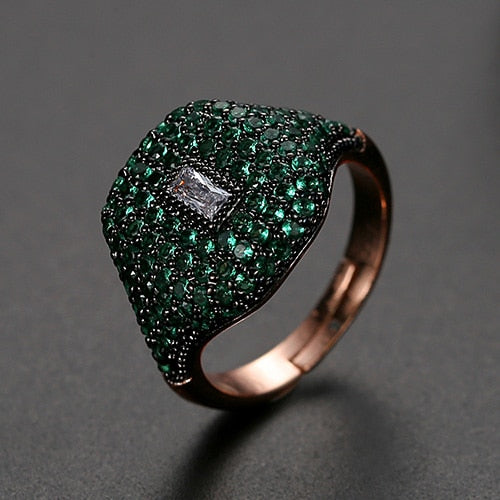 Chunky Rhinestone Crystal Ring