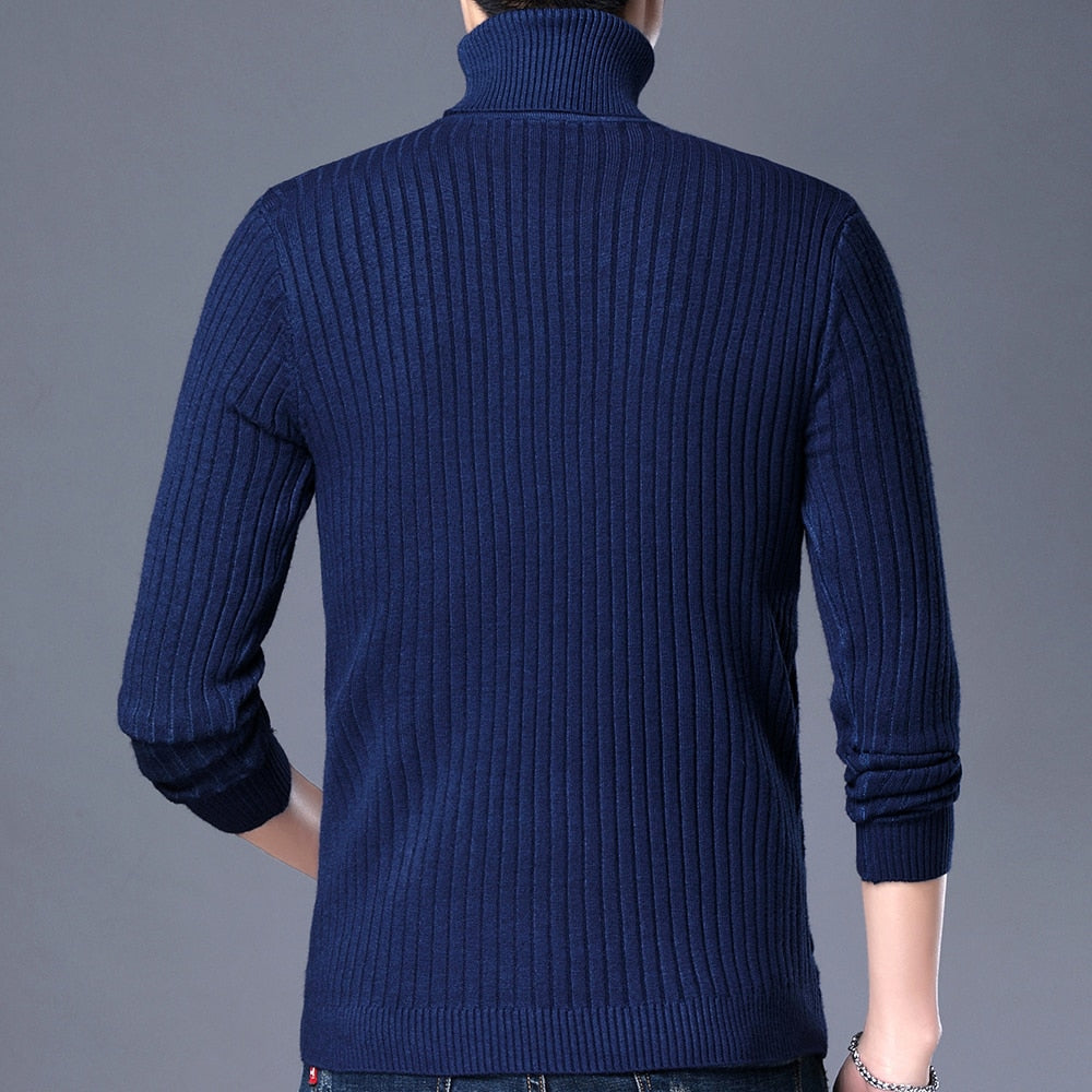 Knitted Turtleneck Pullover Sweater