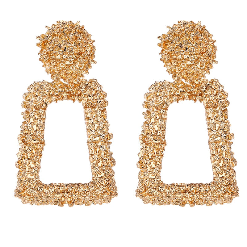 Vintage Textured Drop Earrings