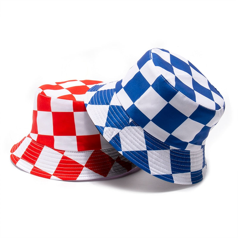 Checkered Bucket Hat