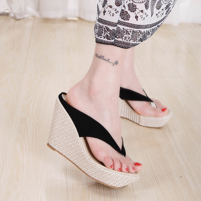 Zena Woven Platform Wedges