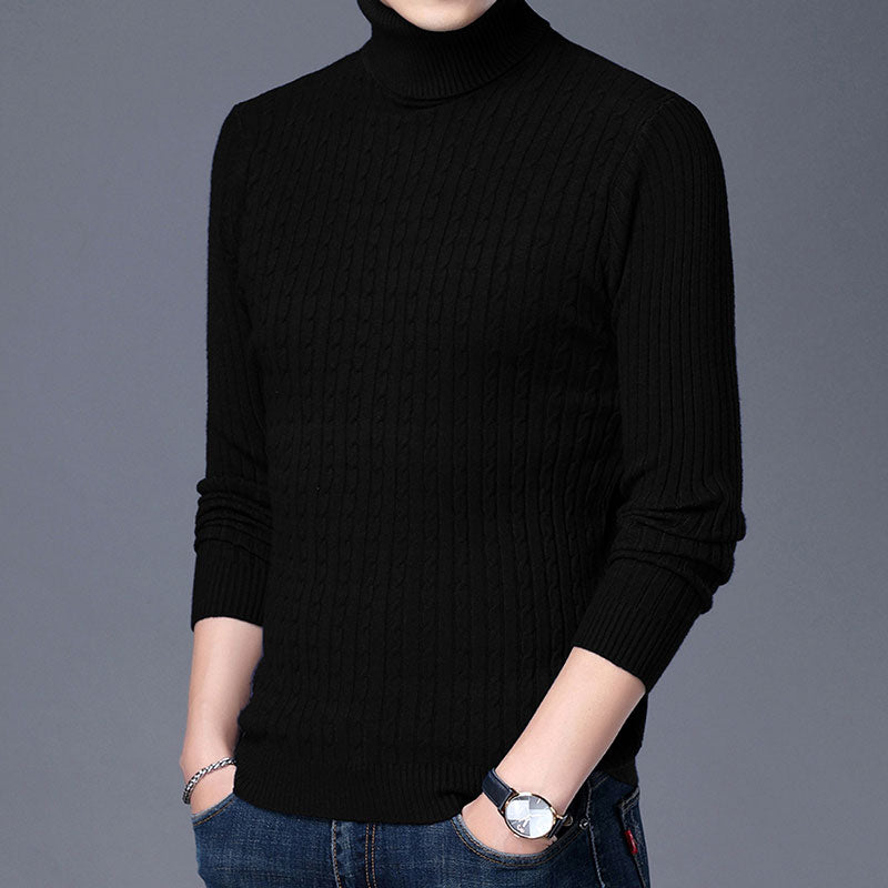 Knitted Turtleneck Pullover Sweater