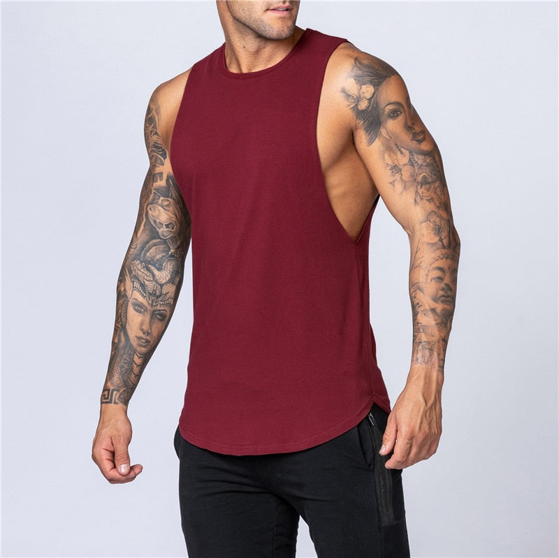 Classic Sleeveless Cotton Activewear T-Shirt