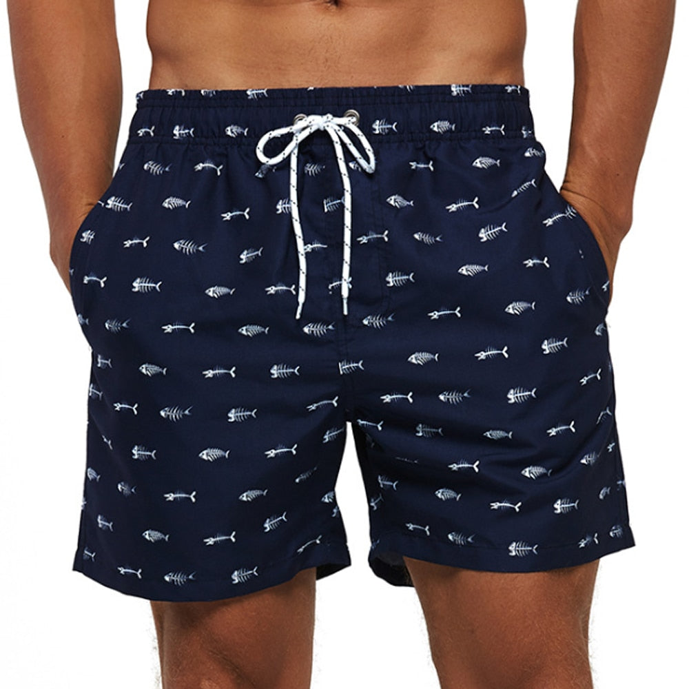 Casual Beach Shorts w/ Drawstrings