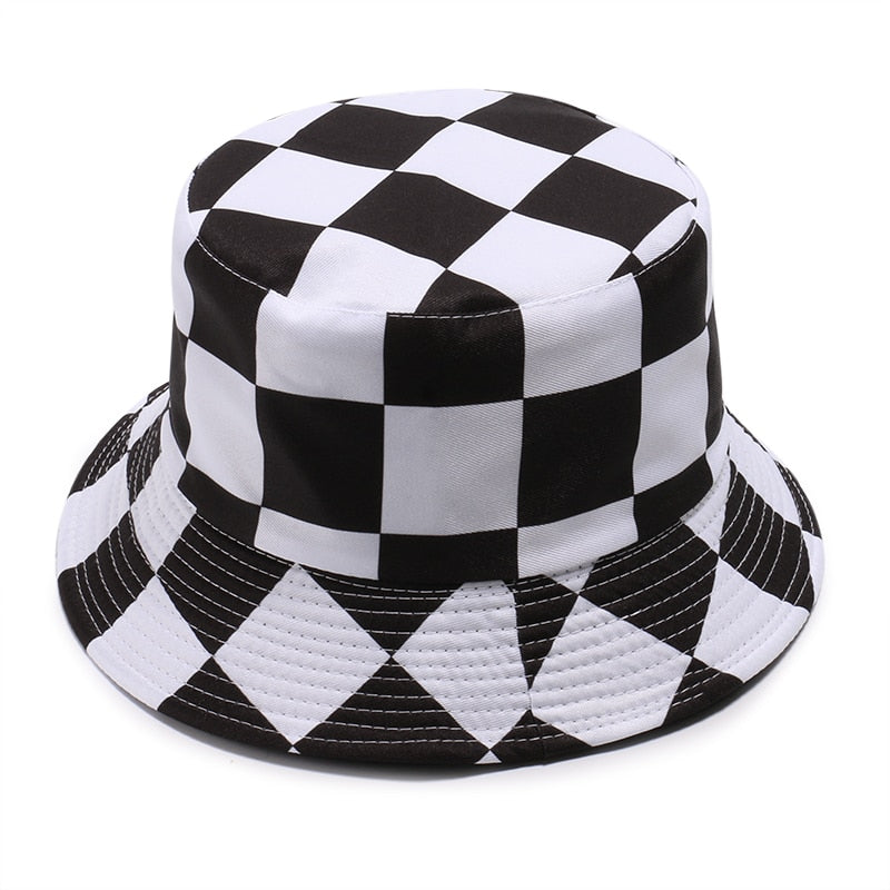 Checkered Bucket Hat