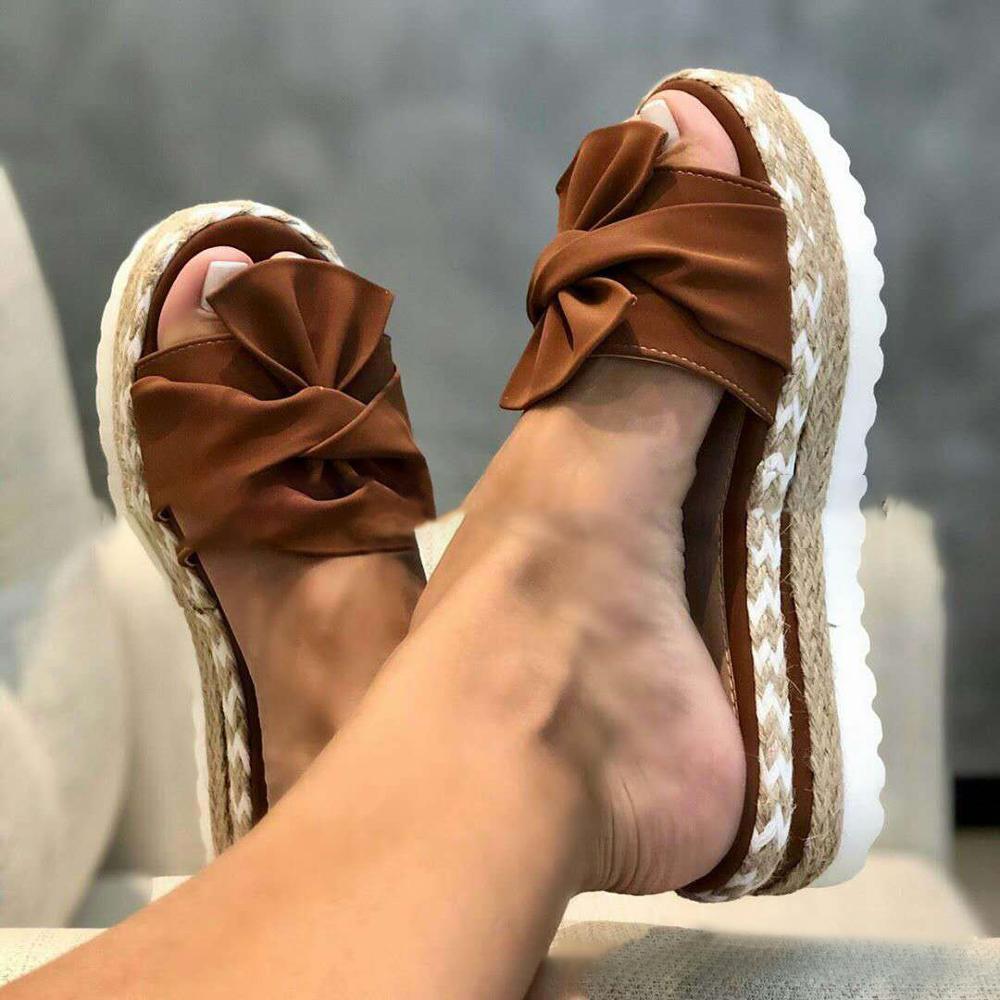 Keep It Cool Platform Bow Wedges