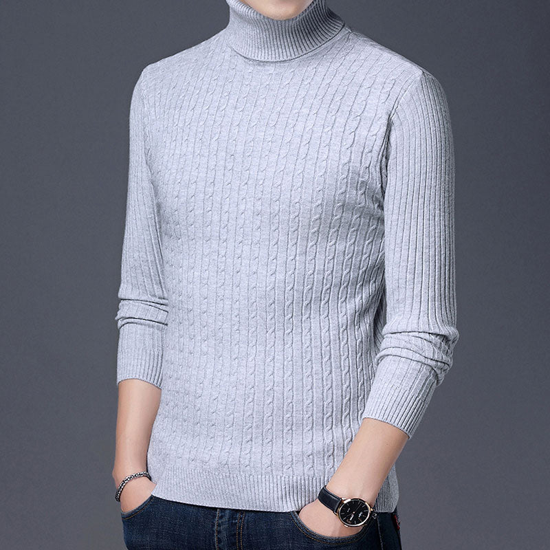 Knitted Turtleneck Pullover Sweater