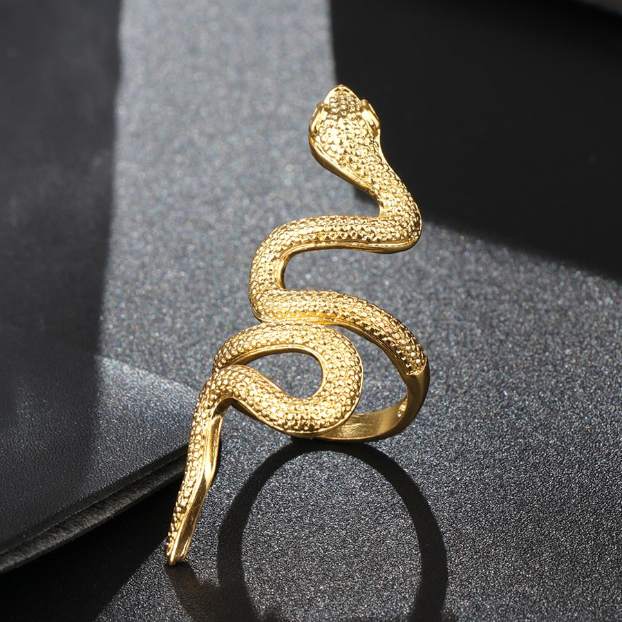 Textured Snake Wrap Ring