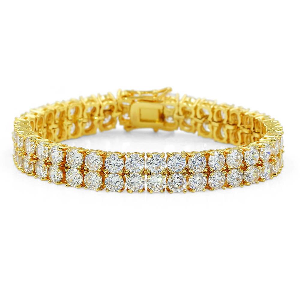 Double Layer Rhinestone Bracelet