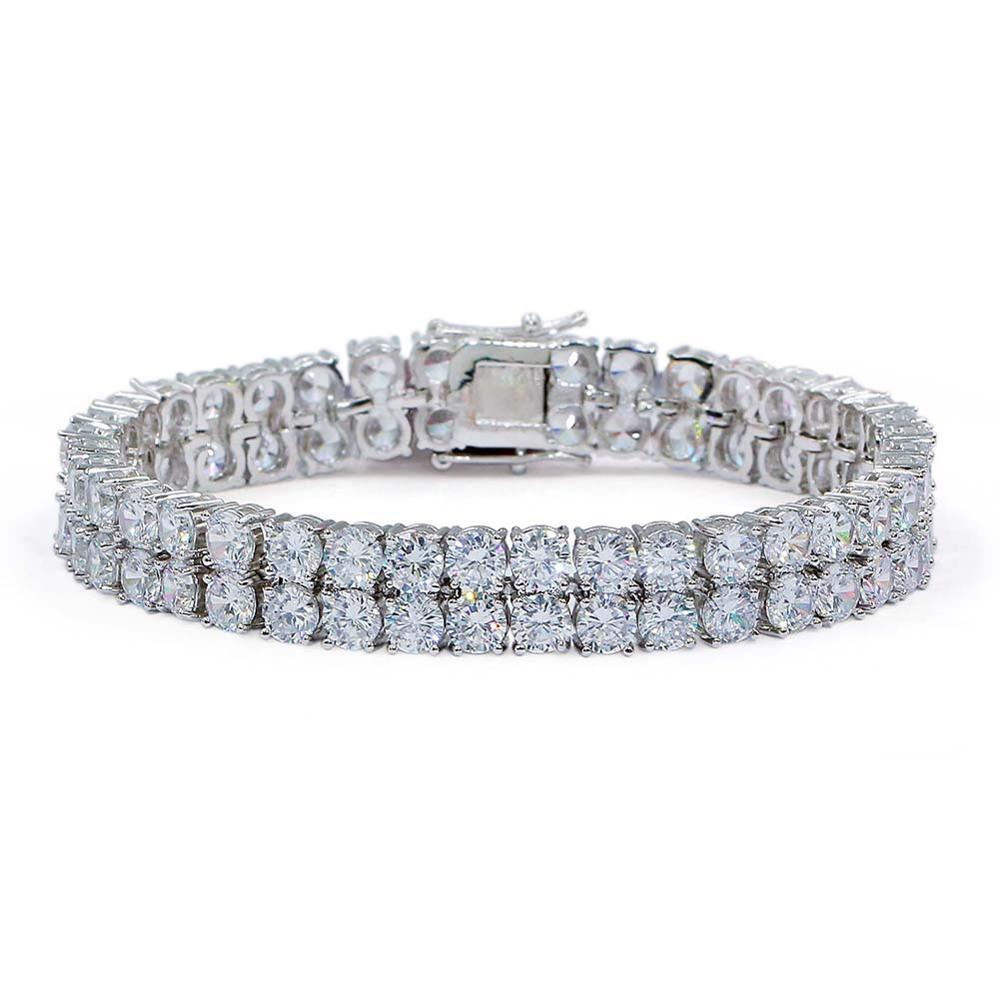 Double Layer Rhinestone Bracelet