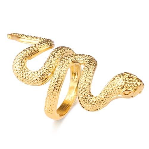 Textured Snake Wrap Ring