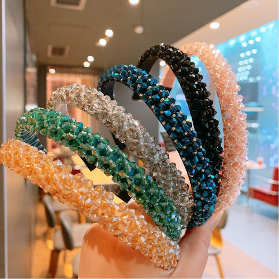 Thin Retro Beaded Headband