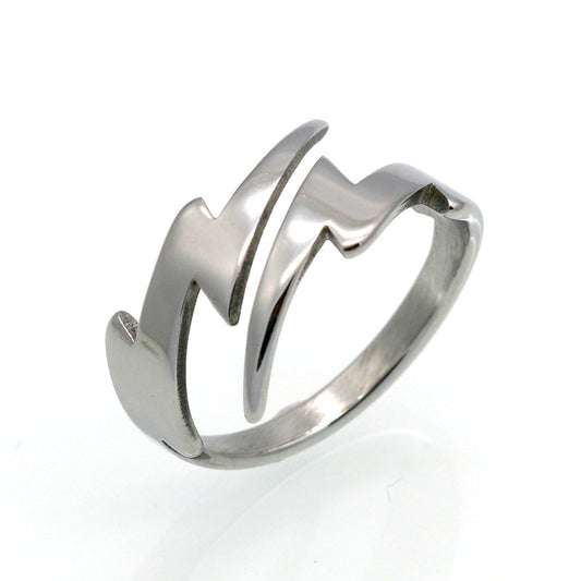 Polished Lightning Wrap Ring