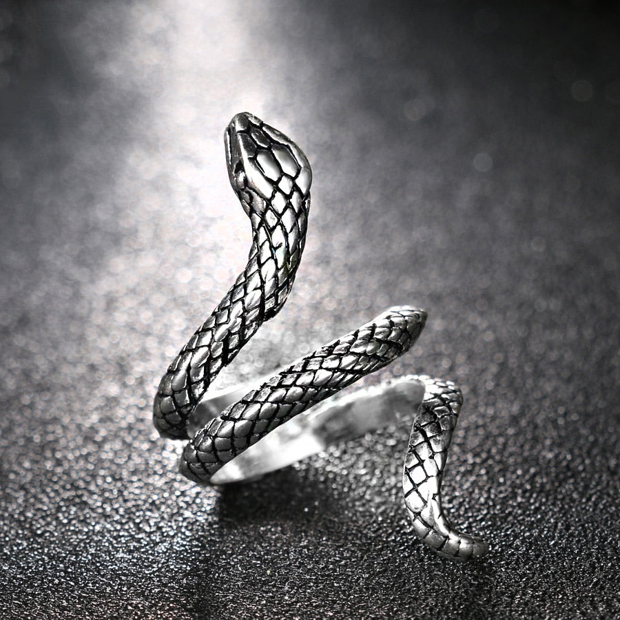 Textured Snake Wrap Ring