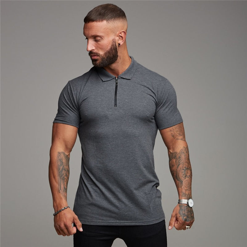 Casual Short Sleeve Polo Shirt