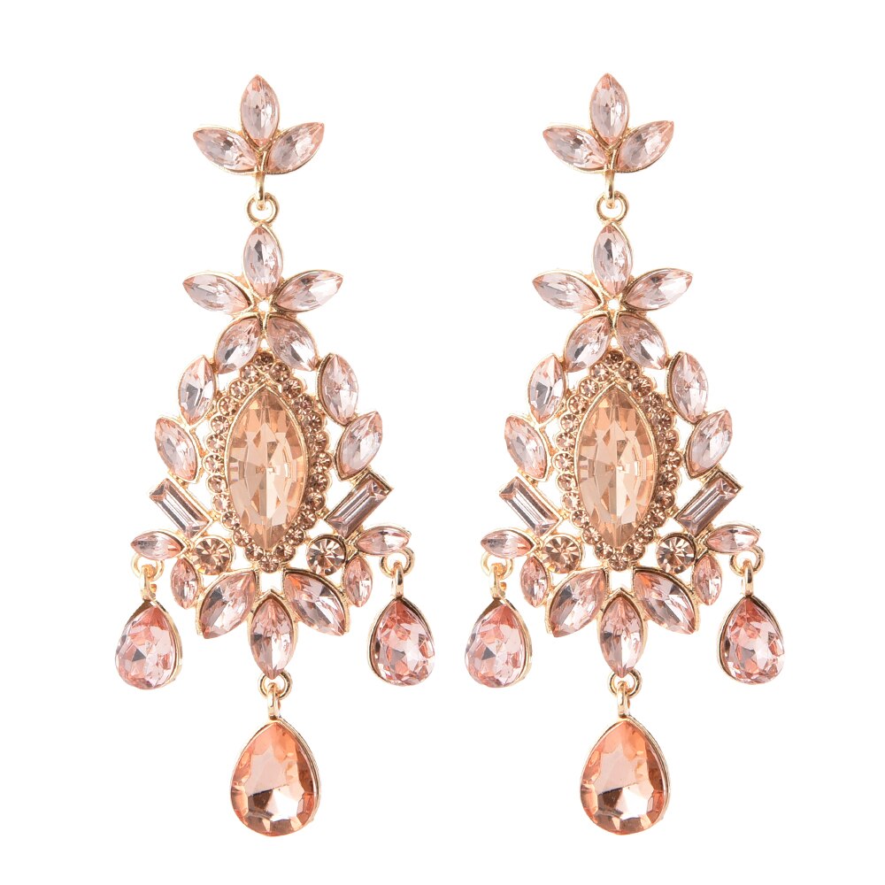 Crystal Drop Dangle Earrings