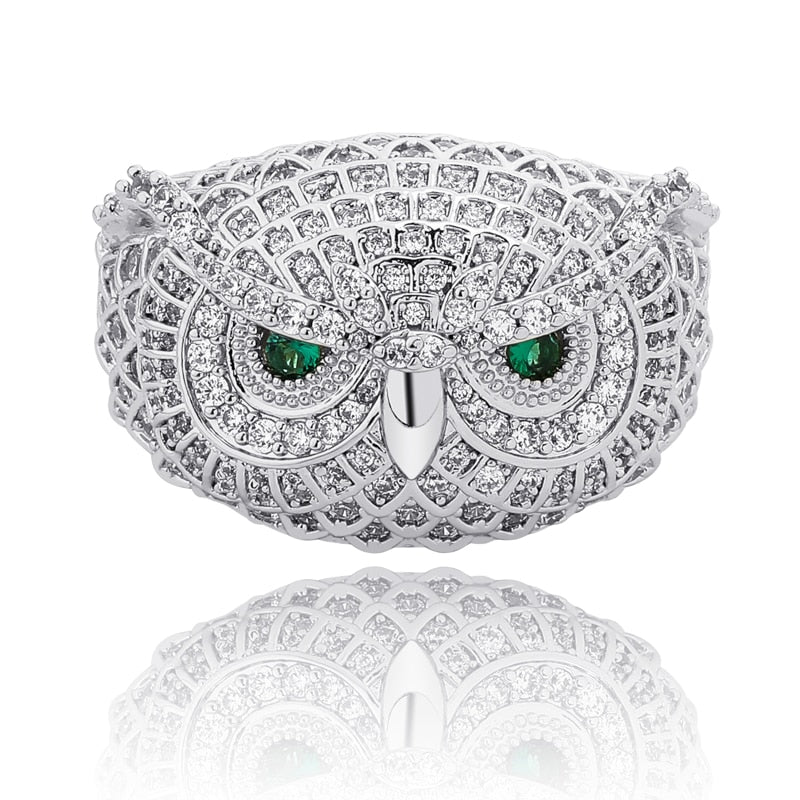 Crystal Owl Ring